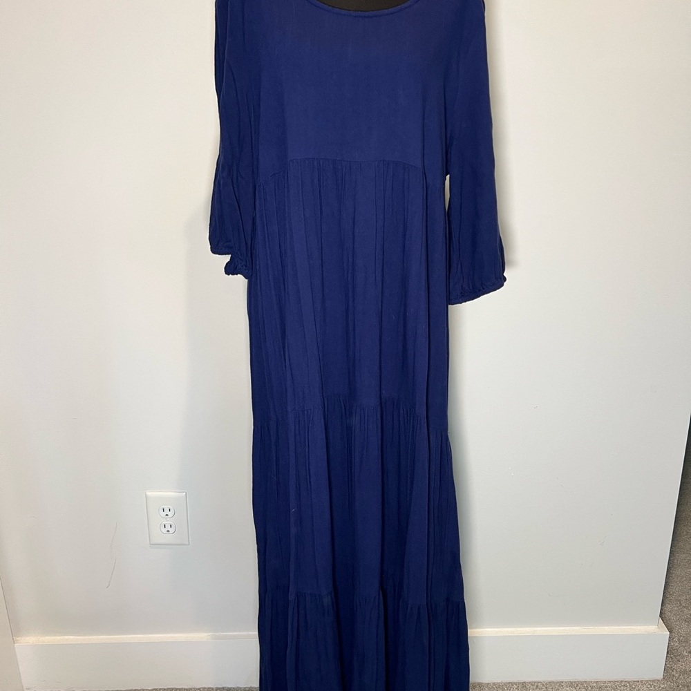NATURAL LIFE Deep Blue Maxi Dress